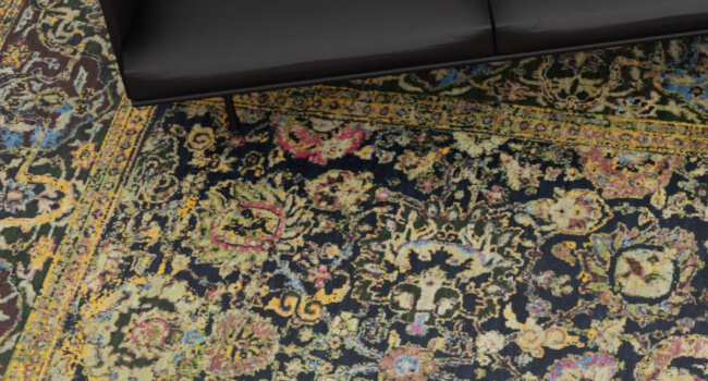 This antique Sultanabad custom rug was made to measure.